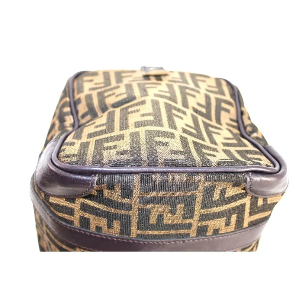 Fendi Zucca VERY RARE Vintage  Boston Bag Canvas with Leather Top Handles - Picture 9 of 12